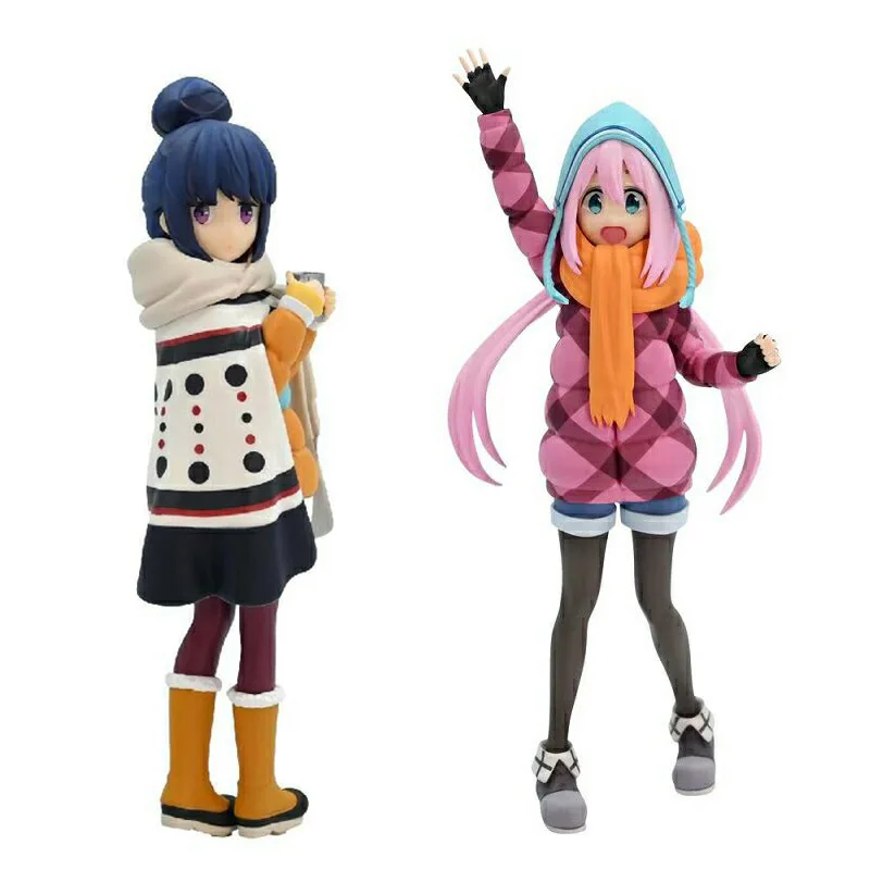 

2022 In stock Japanese original anime figure Yuru Camp Shima Rin/Kagamihara Nadeshiko action figure collectible model toys