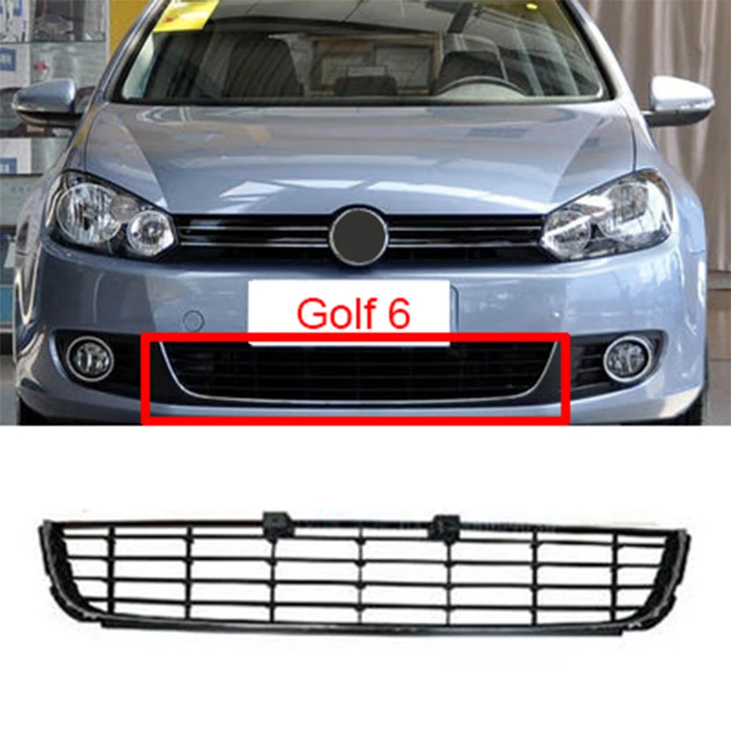 

Under the grille under the middle net bright terms high six front bar under the net ABS for Volkswagen Golf 6 2009-2013