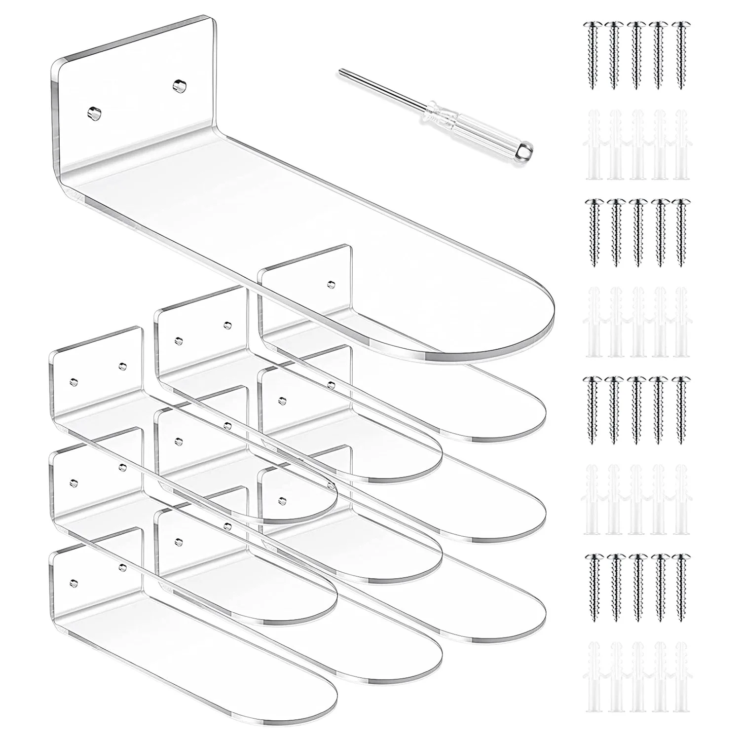 

10Pcs Floating Shoe Display,Sneaker Shelves Wall Mount Levitating Shoe Display Stand for Sneaker Collection or Shoes Box