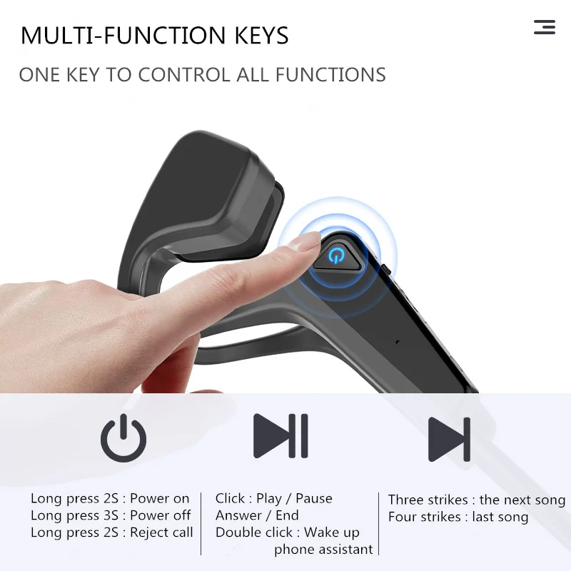 Спортивные наушники Xiaomi с костной проводимостью беспроводные Bluetooth-совместимая