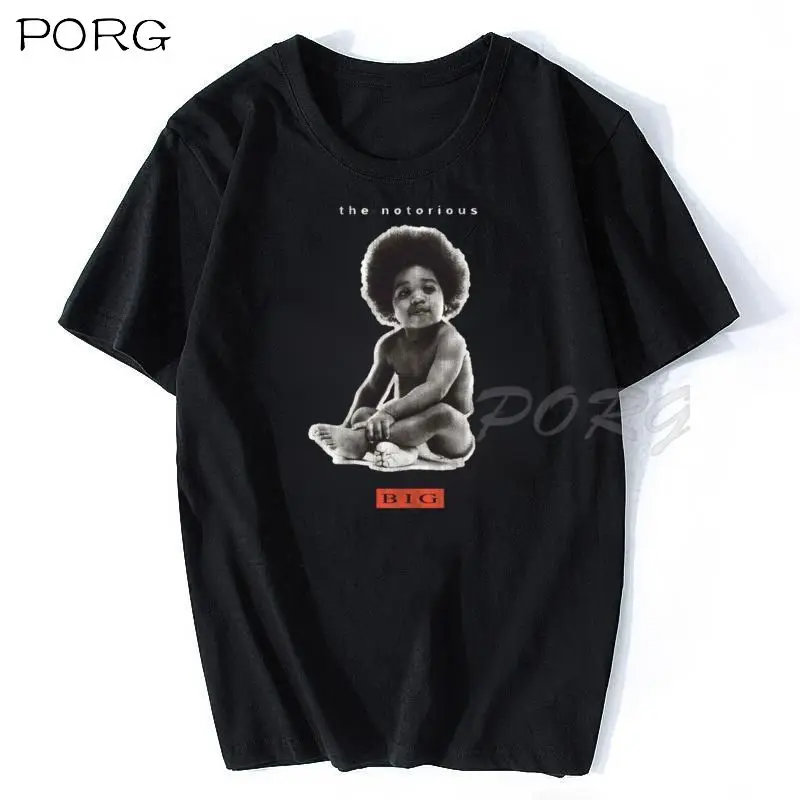 

Мужская футболка в стиле хип-хоп, с забавным принтом b. I.g, летняя хлопковая футболка в японском стиле Харадзюку, 2022