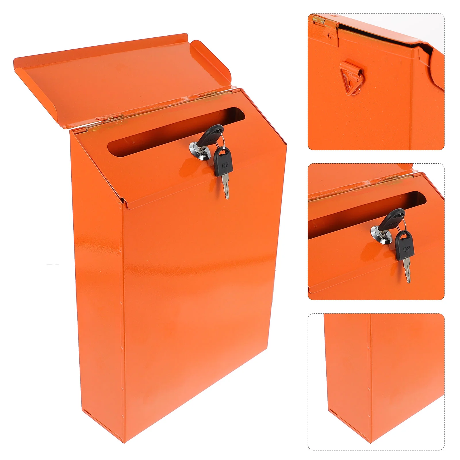 

Wall Mount Mailbox Hanging Wall-Mount Pastoral Style Lock DIY Graffiti Iron Container