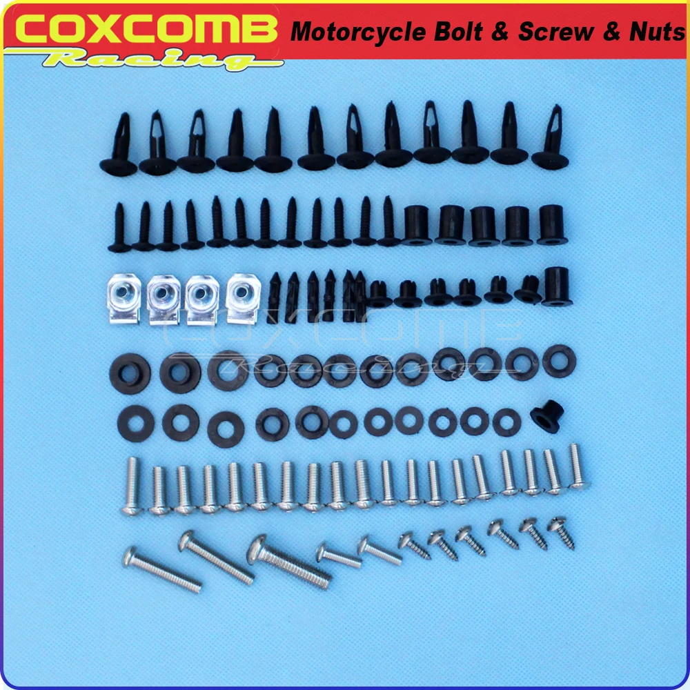 

Motorcycle Full Fairing Covering Screen Fairing Bolt Screw Bolt Screws Nut Fixation Kit For Suzuki GSXR600 GSXR750 GSX R600 R750