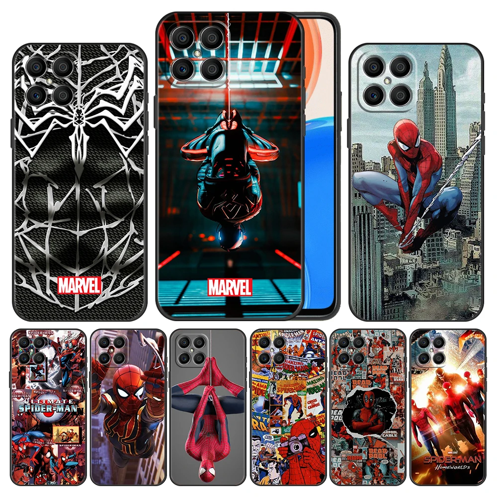 

Spiderman Marvel Movie Case Cover for Honor X8 Play6t X9 X7 8X 9X Play 9A 20 30 50 60 Magic4 Pro 20i 30i TPU Silicone Official