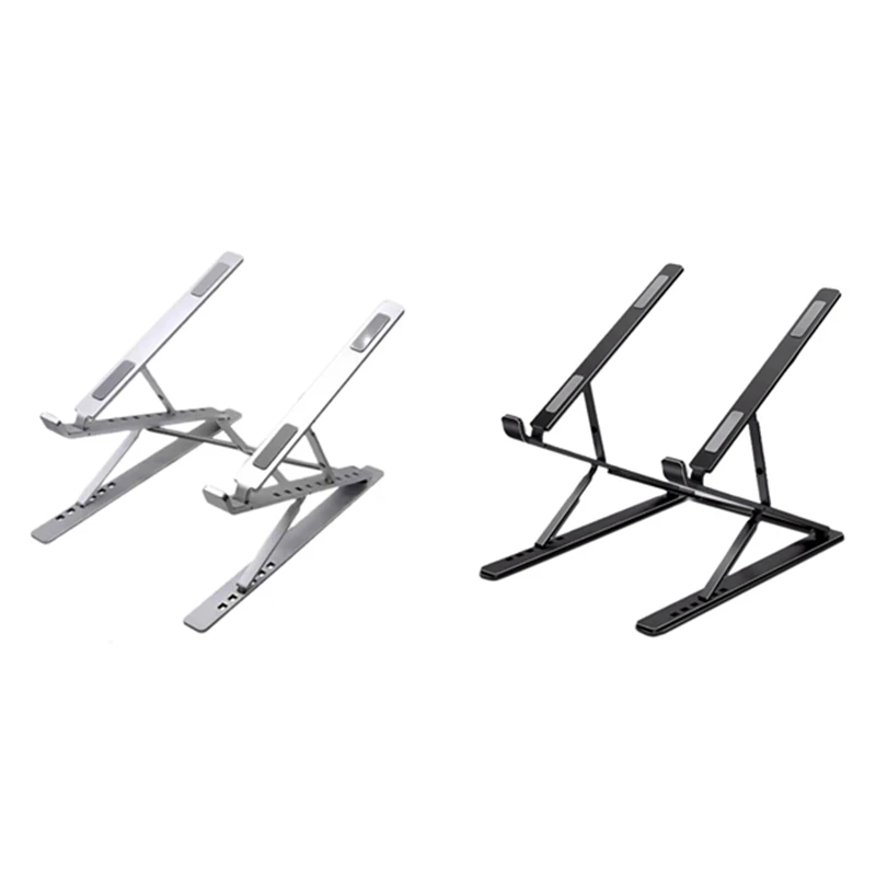 

N71 Laptop Cooling Bracket Portable Aluminum Alloy 6+9 Double Layer Height Adjustable Folding Cooling Bracket