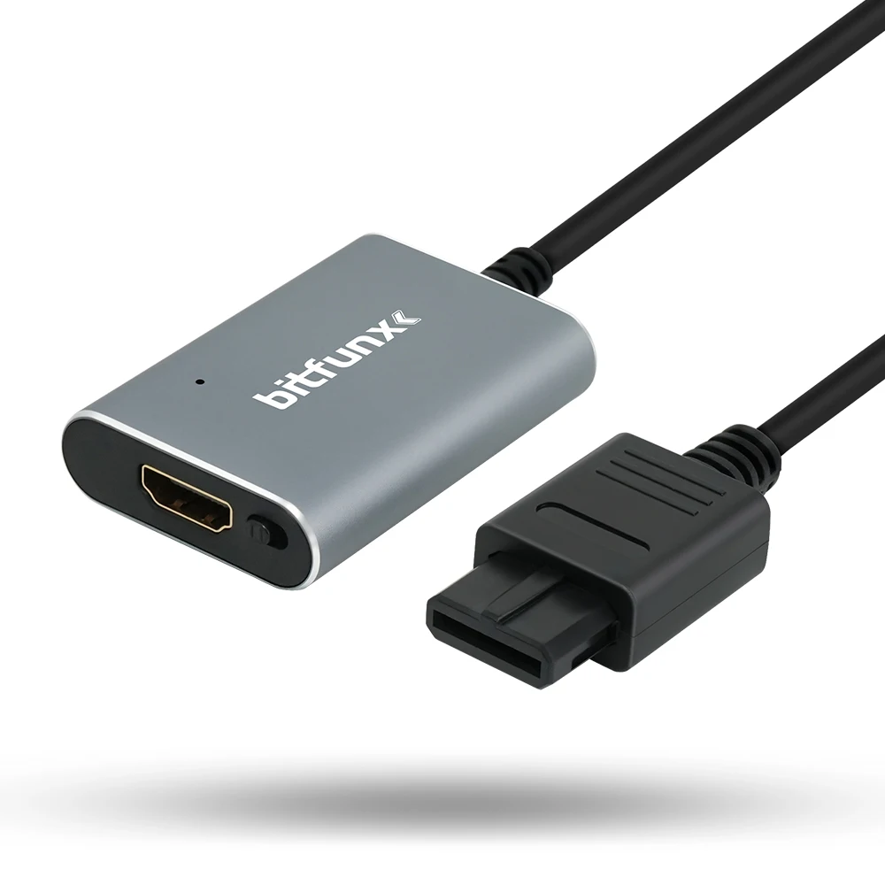 Фото Адаптер BitFunx 720P Svideo/AV-HDMI для SNES/N64/SFC/NGC NTSC/PAL 4:3/16:9, переключатель соотношения сторон, композитный преобразователь HDMI №5