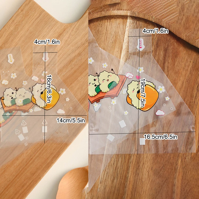 100 шт. мультяшный треугольный рисовый шарик упаковочная сумка морские водоросли