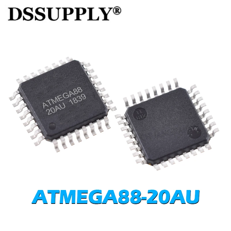 

5PCS New Original ATMEGA88 ATMEGA88-20AU TQFP-32 MCU ATMEGA88-20AUR Microcontroller Memory Chips