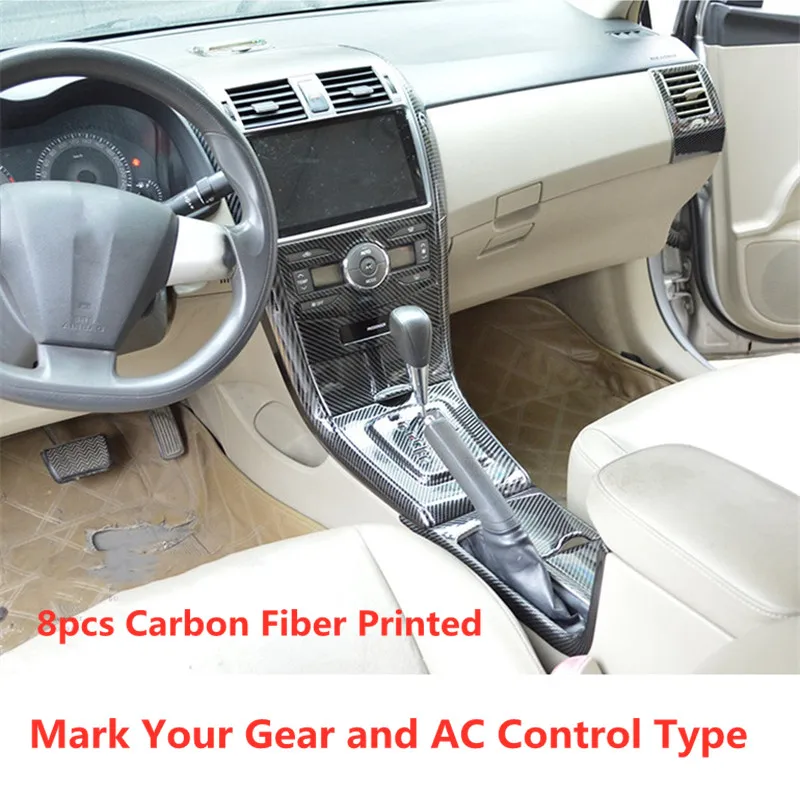 

8 шт., декоративная панель для Toyota COROLLA 2007 2008 2009 2010 2011 2012 2013