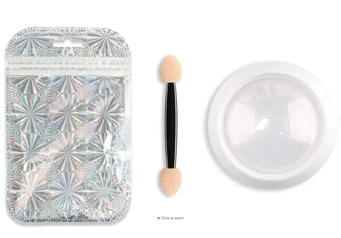 1 коробка хром с эффектом русалки жемчужный порошок пигмент для ногтей