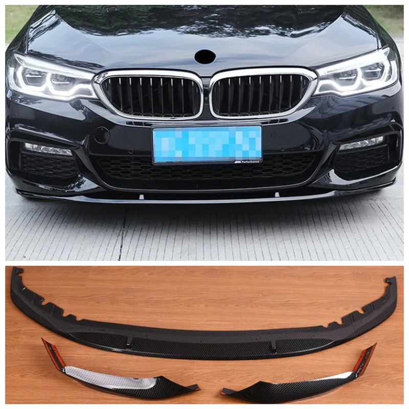 

High Quality ABS Bright Black Bumper Front Lip Rear Diffuser Spoiler Splitters For BMW 5 Series G30 G38 530 LI540 2018-2022