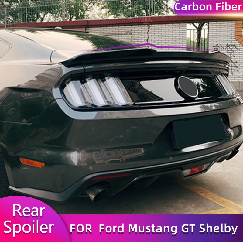 Задний спойлер для багажника из углеродного волокна крылья Ford Mustang GT Shelby GT350 Coupe 2