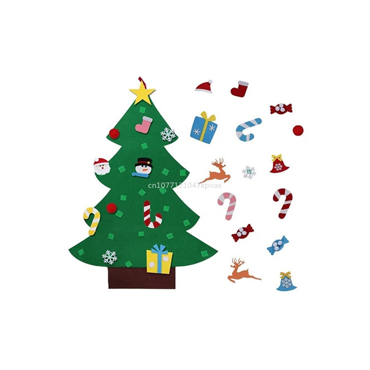 

Wholesale DIY Stickers Ornaments Felt Christmas Tree