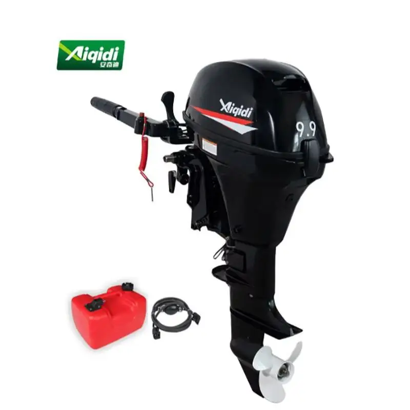 Фото Оптовая/розничная продажа: лодочные моторы Aiqidi 4-тактные 9.9 л.с. с водяным охлаждением / подвесные двигатели для резиновых лодок №2