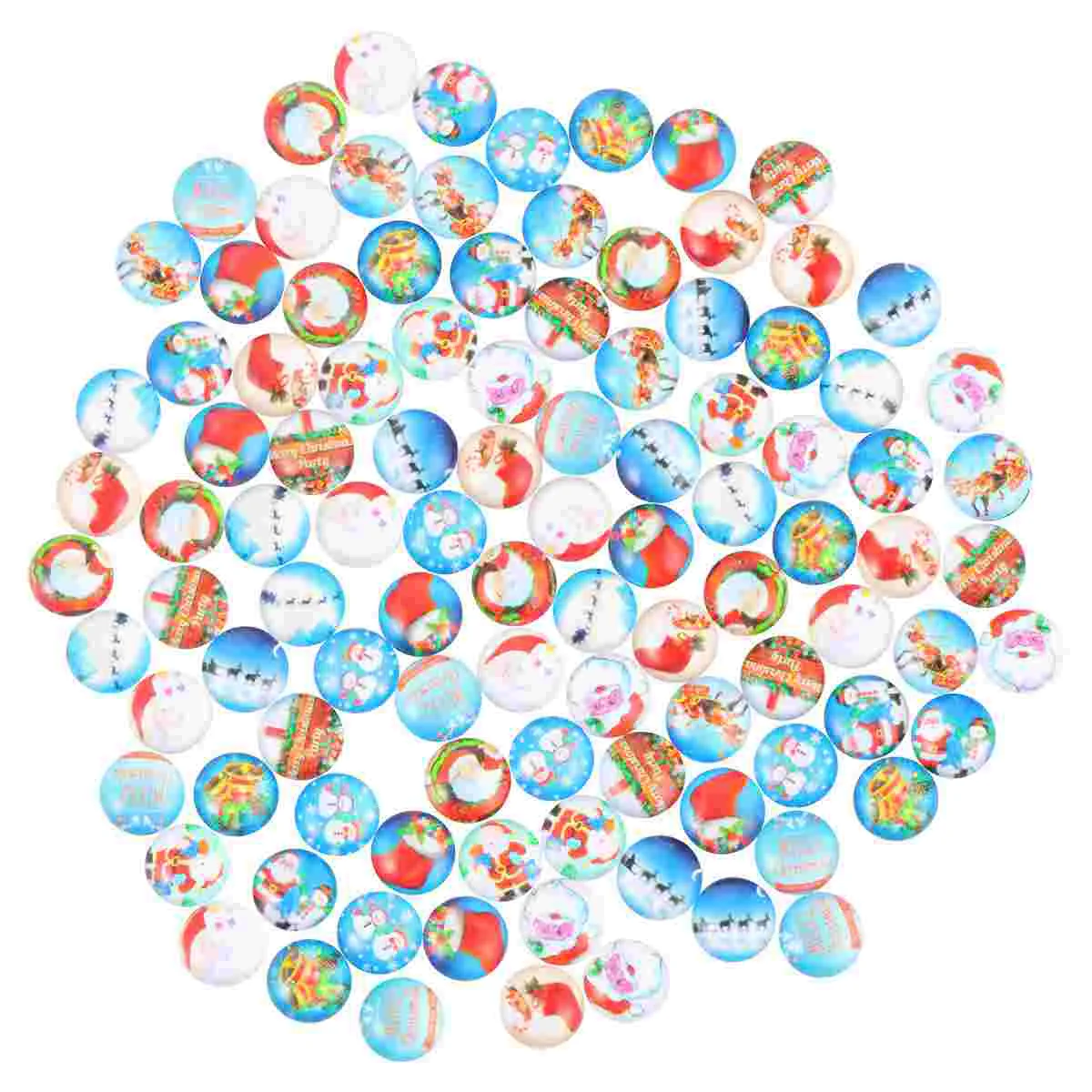 

100Pcs Glass Patches Gemstone Christmas Stickers for Office Cabinets Decoration