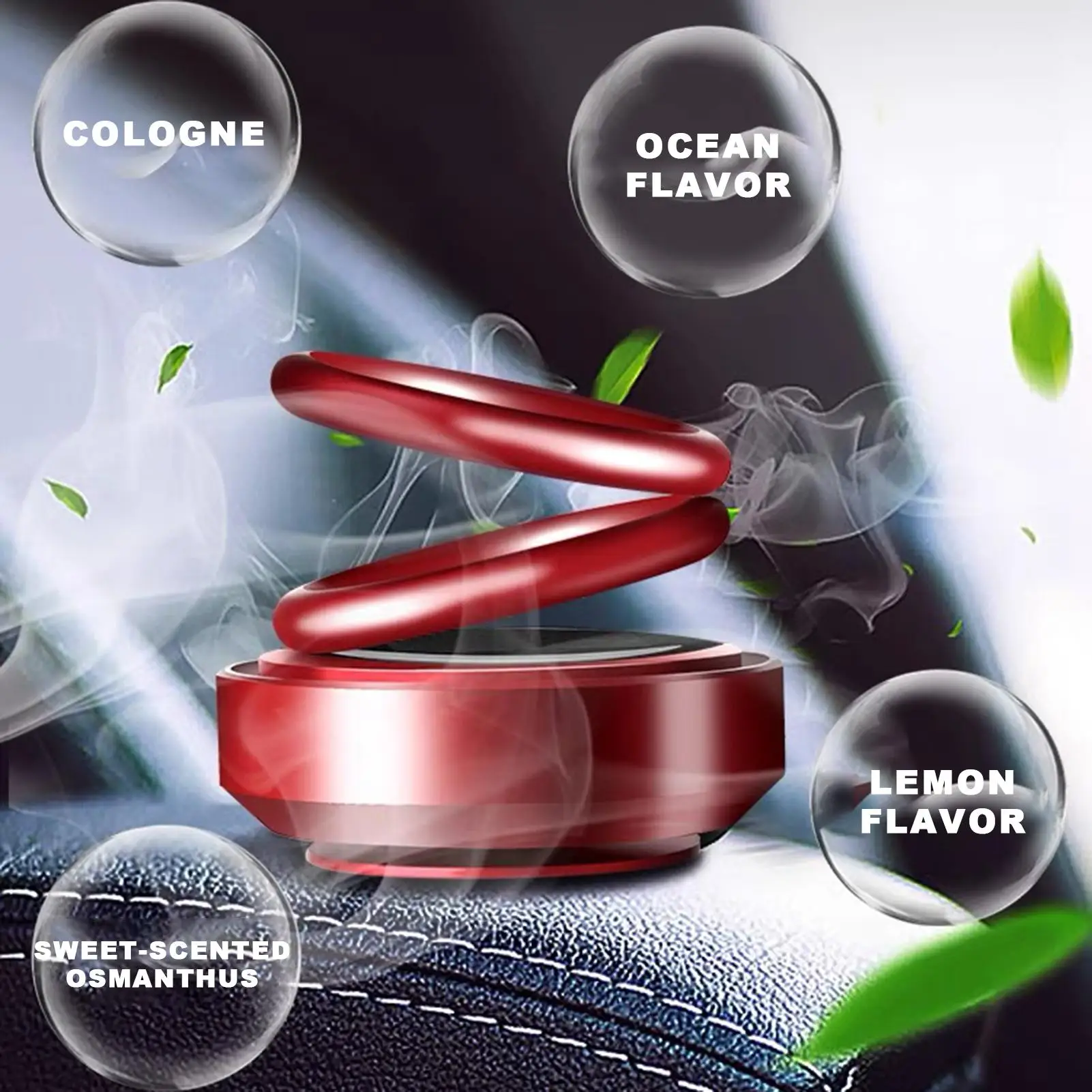 

Portable Car Air Fresheners Solar Energy Automotive Windshield Automobile Kinetic Vibration Air Cleaner Car Accessories