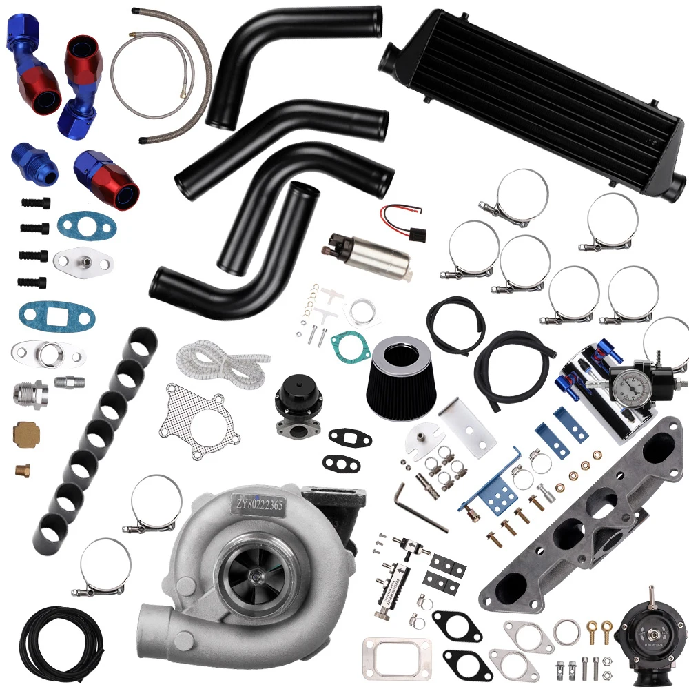 

Турбокомпрессор Maxpeedingrods T3 T4 + интеркулер + коллектор + BOV + комплект отходов для Honda Odyssey 2,2/2.3L для Honda Accord F22 F23