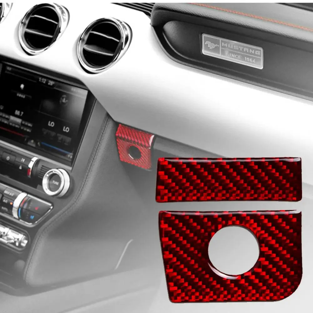 

2 шт., водонепроницаемые самоклеящиеся панели из углеродного волокна для Ford Mustang 2015-2019