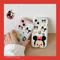 disney cartoon mickey minnie luminous phone cases for iphone 13 12 11 pro max xr xs max x back cover