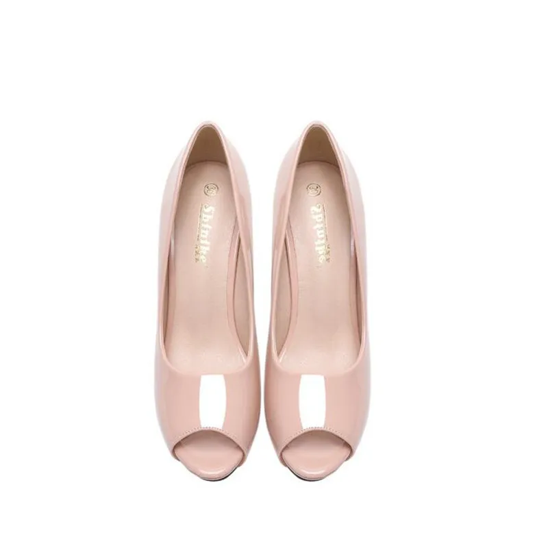 Black nude print heels women pumps big size 35-43 high heels sandals women 2023 sexy party open toe heels Europe America pumps