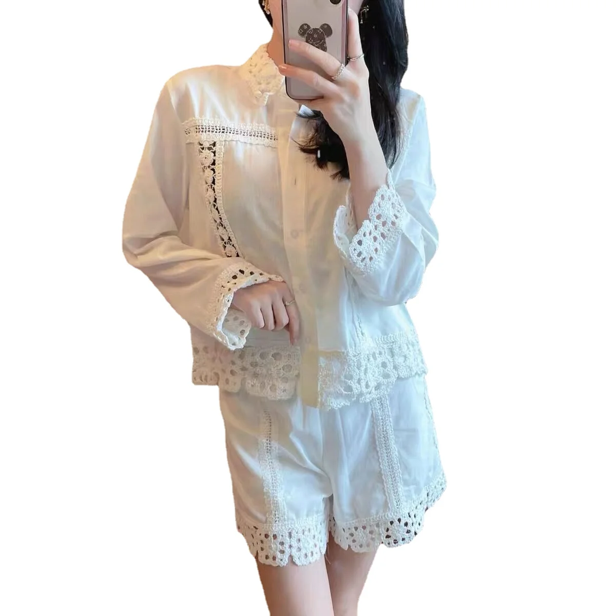

hollow out lace shirts women fashion lace deco white shirts women white ladies tops