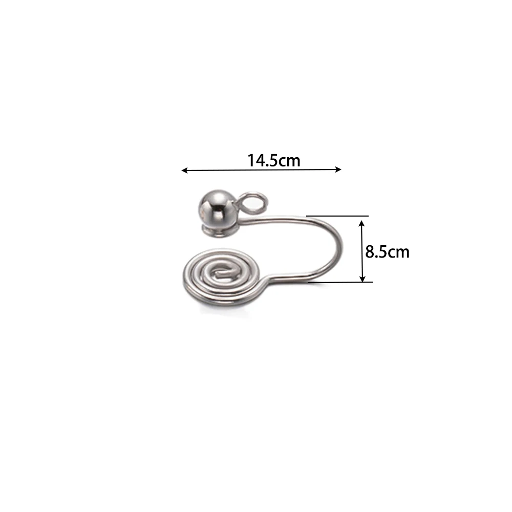 10 шт. зажимы для ушей из нержавеющей стали спиральная катушка от комаров основа
