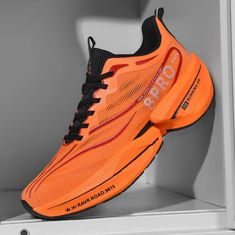 Tennis Training Shoes Men Marathon Racing Full Length Carbon Plate Running Outdoor Comfortable Non-slip Casual Sneakers