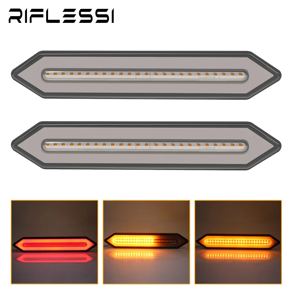 

2 x LED Rear Headlight Truck Sequential Flashlight 12V 24V Trailer Taillights RV Camper Tail Light Running Turn Signal Stop Lamp