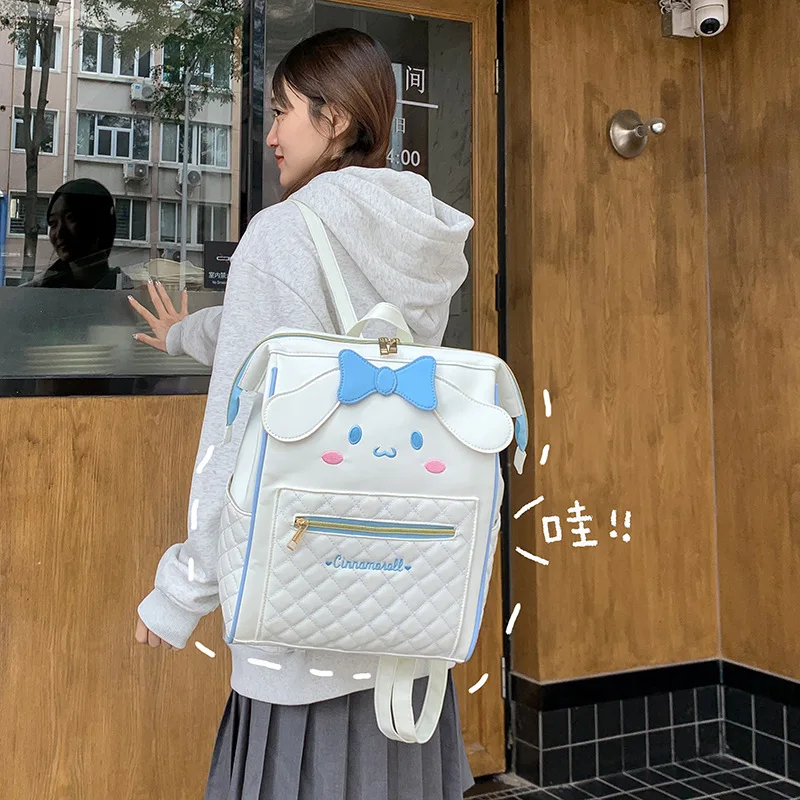 Фото Новый рюкзак Sanrio 2026: Милый многофункциональный рюкзак My Melody с бантом, вместительная сумка для студентов, изысканный подарок к празднику №5