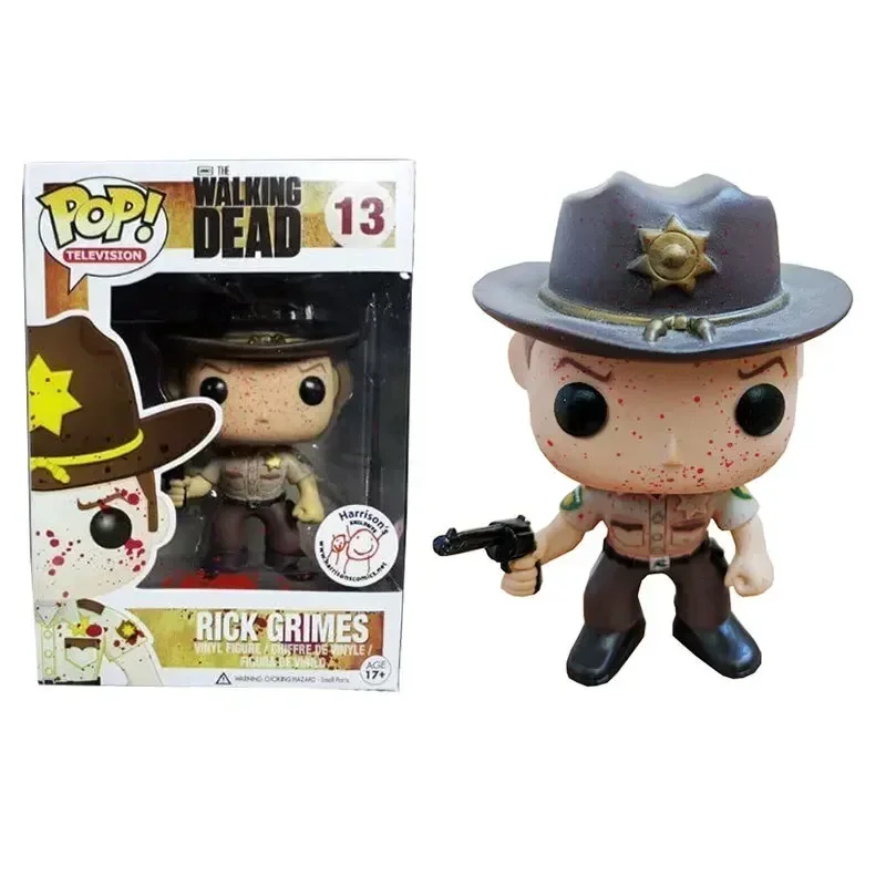 Фото Funko Pop The Walking Dead Amc Rick Grimes 13 #   Дрил Диксон с собакой 1182г. #   Шины DIXON 71 #   Виниловая фигурка Коллекция моделей игрушек №5