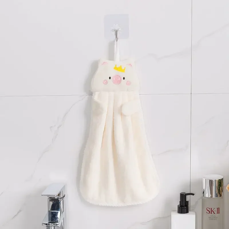Милое мультяшное полотенце для рук мягкое приятное кожи быстросохнущее