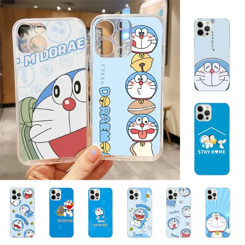 

Мультяшный чехол Doraemon для телефона Iphone 7 8 Plus X Xr Xs 11 12 13 Se2020 Mini Mobile Iphones 14 Pro Max, чехол