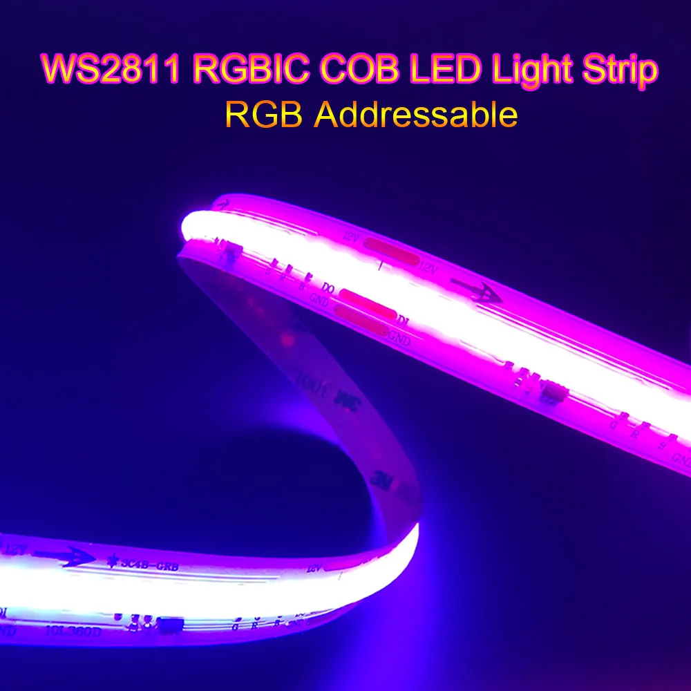 Модифицируемая Светодиодная лента WS2811 RGBIC, 720/576/360 светодиодов/м, 12 В, 24 В