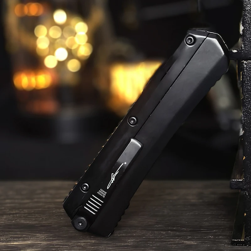 Фото Микро-инструмент EDC Glykon из дамасской стали с рукояткой из цинкового сплава и алюминия, складной портативный инструмент, технологичный нож, подарок для мужчин. №1