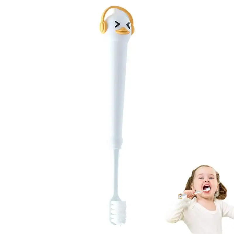 

Childrens Toothbrush Duck Shaped Kids Toothbrush Kid Whole Mouth Toothbrush With Round Nonslip Handle For Kids 3 Years Old