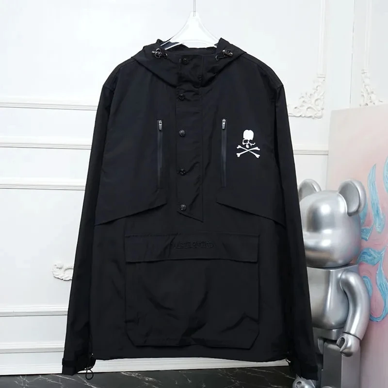 Mastermind Men's Hooded Coat 2023 Fashion Trend MMJ Embroidery Skull Charge Suit Tooling Function Outdoor Waterproof jackets