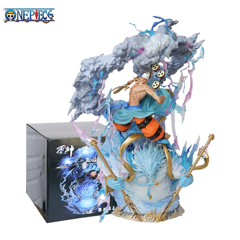 

Gk One Piece Action Figure Enel God of Lightning High Quality Collectible Anime Toys Figures Model Desktop Ornaments Kids Gift
