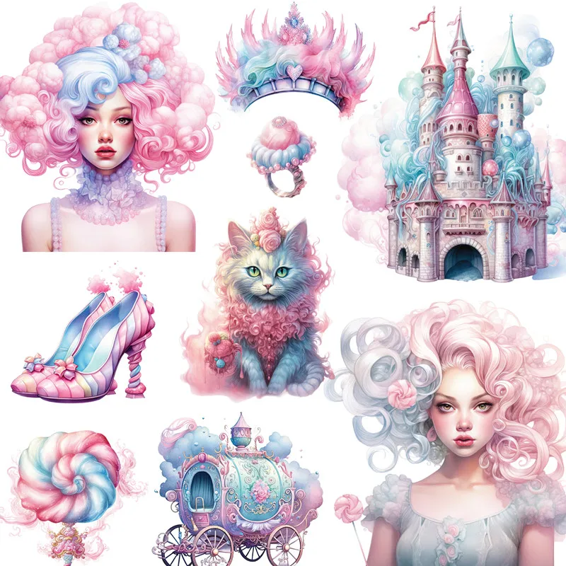 Хлопковые конфеты наклейки для девочек рукоделие и скрапбукинг детские игрушки