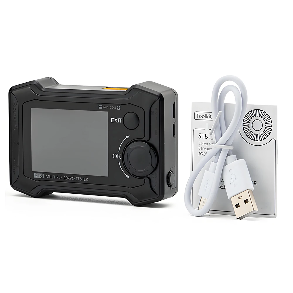 Фото Тестер сервоприводов VoidFly ToolkitRC ST8 7-28В 100Вт 10А 8-канальный (8CH) с 2.4'' TFT-дисплеем для сигналов PWM/PPM/SBUS для RC сервоприводов №5