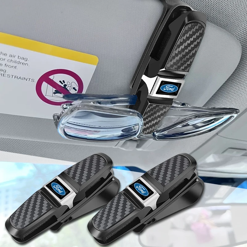 

Car Sun Visor Glasses Sunglasses Clip Card Car Accessories for Ford Explorer 5 Focus 2 3 Ranger Mk3 Mk1 Ecosport Fusion Mondeo