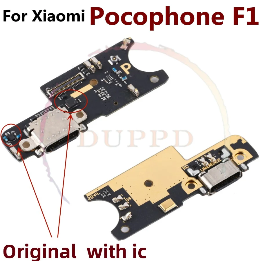 Фото Для Xiaomi Pocophone Poco F1 X3 Pro NFC USB-док-станция, плата порта зарядки с разъемом для микрофона, гибкий кабель №2