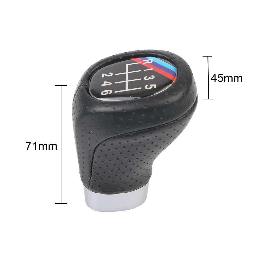 Car Gear Shift Knob Head Gear Stick Handball Manual Shifter Lever For BMW 1 3 5 6 Series E30 E36 E39 E46 E60 E87 E90 5 Speed 1Pc images - 6