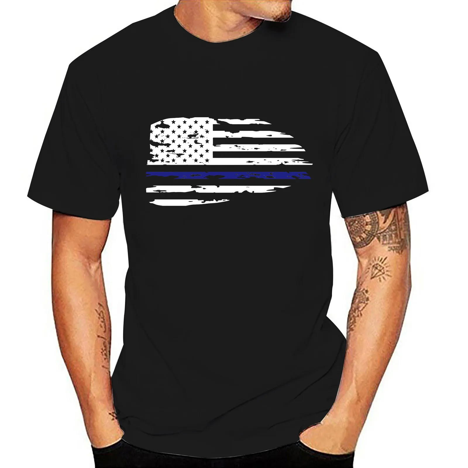 

Футболка мужская с круглым вырезом, модная Повседневная рубашка с принтом флага, топ с коротким рукавом, Спортивная уличная одежда, лето