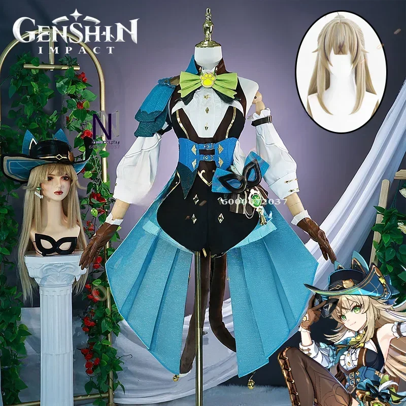 Игра Genshin Impact Kirara карнавальный костюм парик фантомные ботинки униформа шляпа