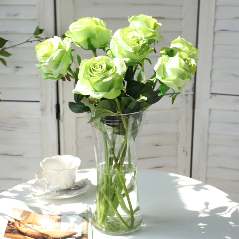 15 палочек в упаковке искусственная Роза букет цветов из одной ветки подарок на