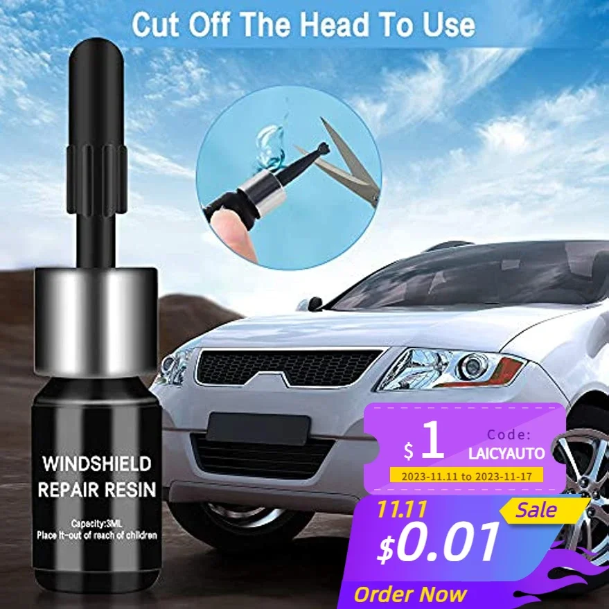 

Комплект Для Ремонта Лобового Стекла LAICY 2 шт., для автомобильного стекла, нано-инструмент «сделай сам» для восстановления ветрового стекла, сколов, трещин, ремонт переднего стекла