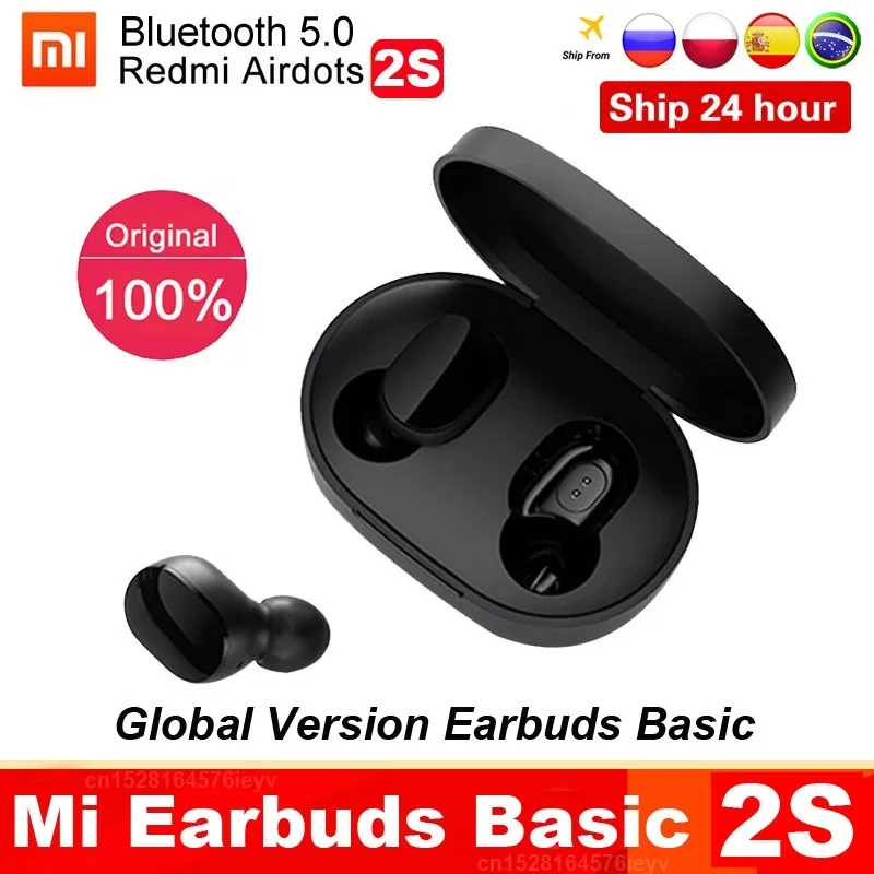 

Original Xiaomi Redmi Airdots 2S Earphone Mi True Wireless Earbuds Basic 3pro Bluetooth 5.0 Air2 SE TWS Mic Gaming Mode In Stock