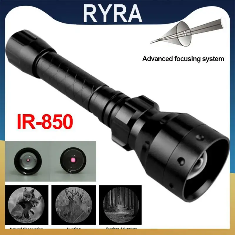 

New Infrared Flashlight Super Bright Led Zoom Torches Lamp Adjustable Tactics Shockproof Outdoor Hunting Torch Flashlights Hot