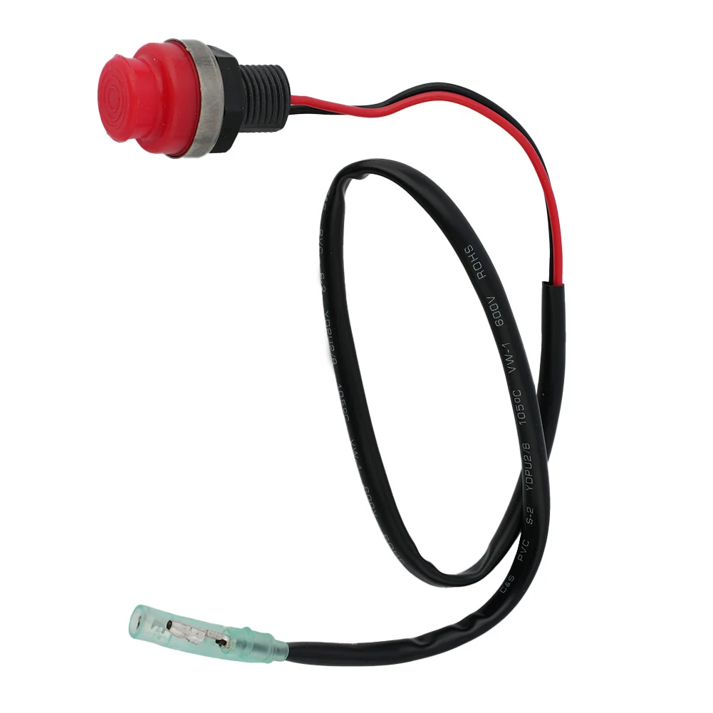 

Push Starting Switch Start Stop Switch Red Replacement Control Marine Outboard Plastic Push Button Accessories