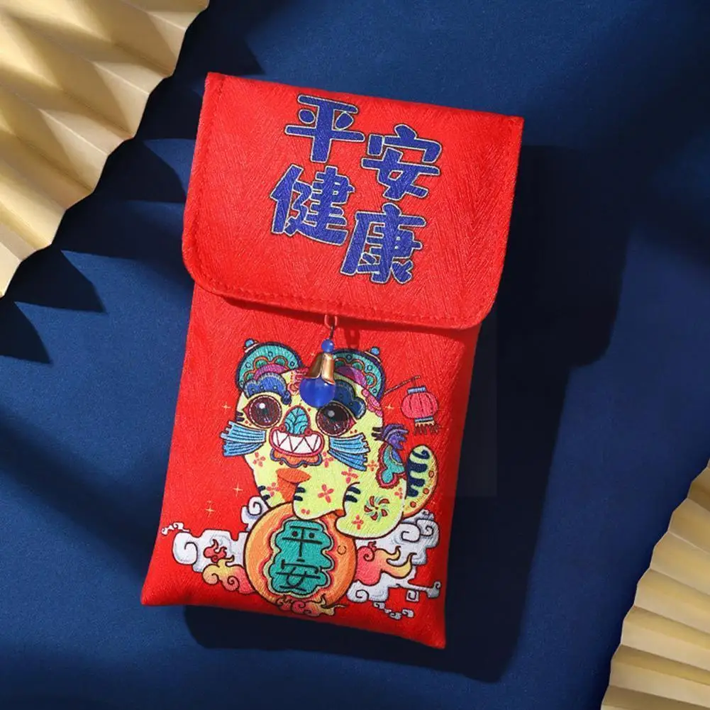 

2022 Chinese New Year Red Envelopes Cloth Bag Tiger Backpack Growth Year Children's Red Envelope Lucky V4Q2
